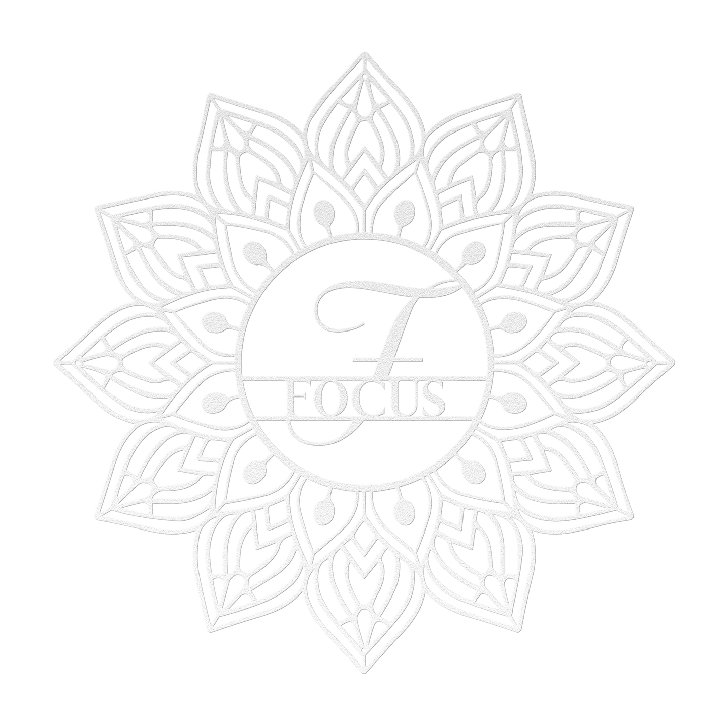 Mandala Focus Metal Wall Art - MAIKERU STUDIO