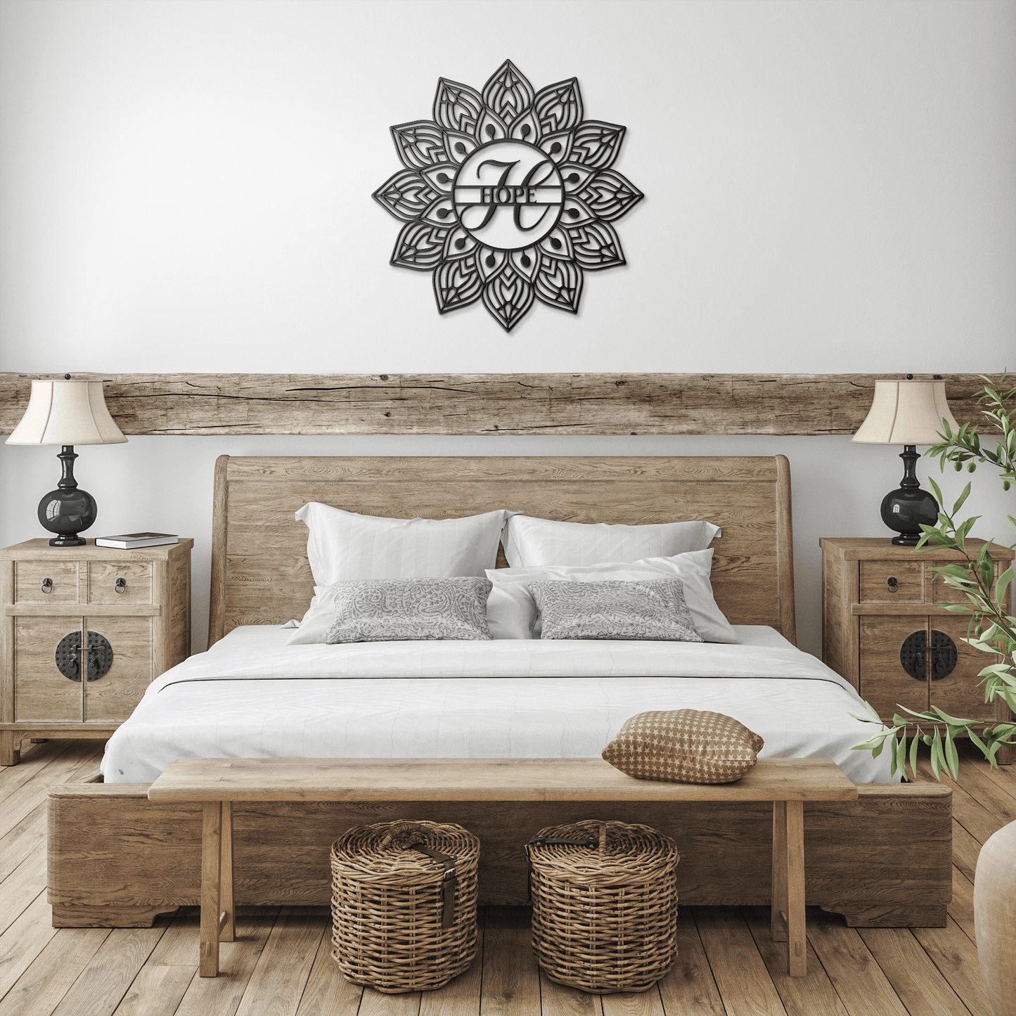 Mandala Hope Metal Wall Art - MAIKERU STUDIO