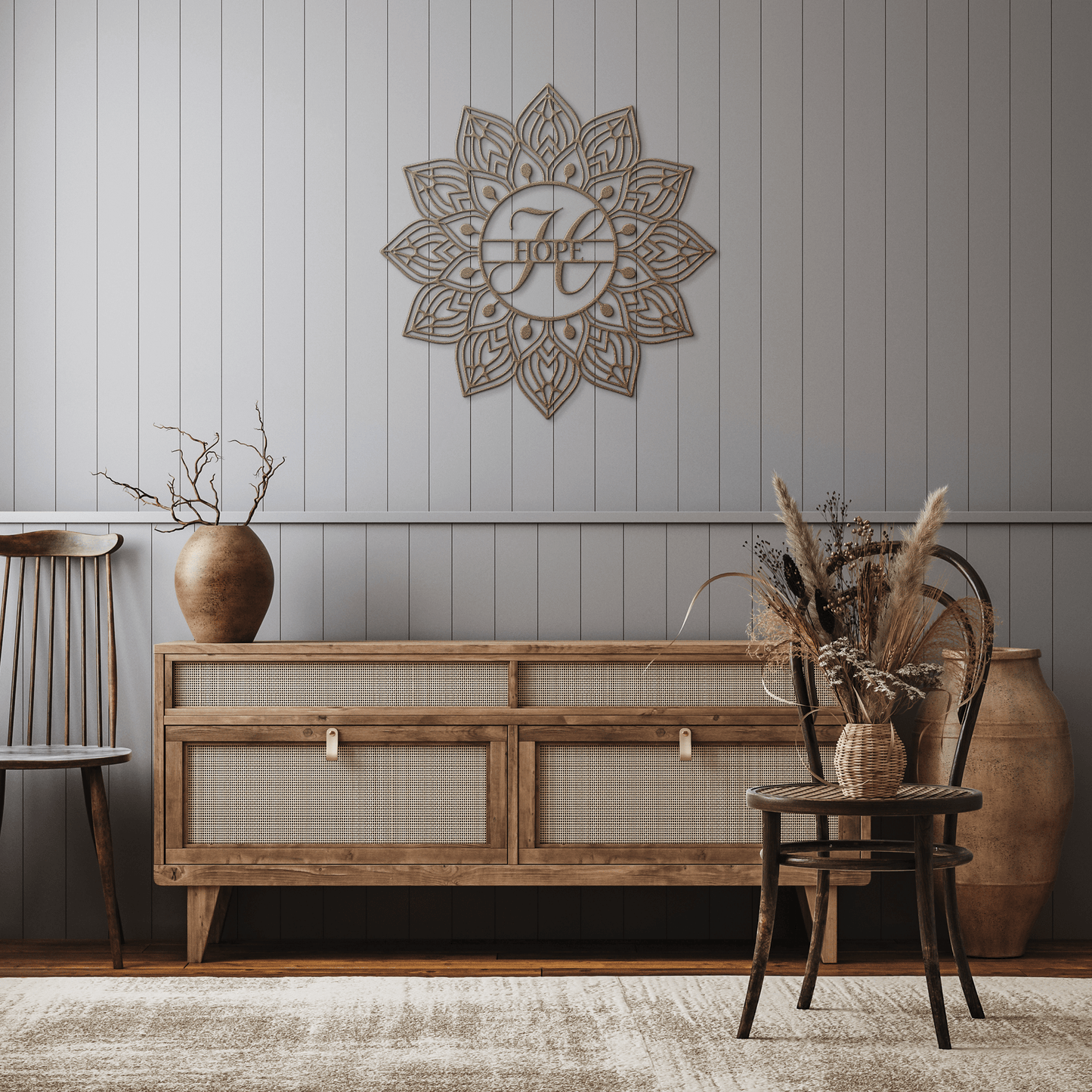 Mandala Hope Metal Wall Art - MAIKERU STUDIO