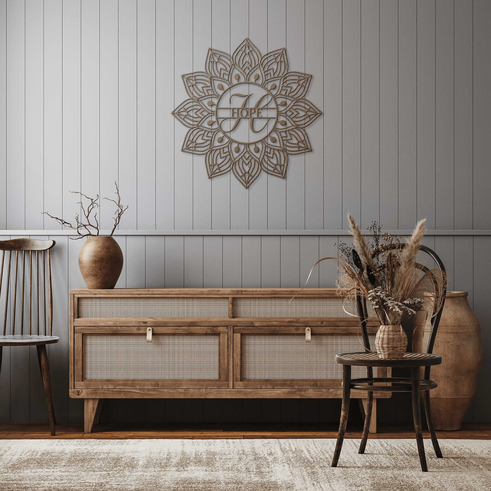 Mandala Hope Metal Wall Art - MAIKERU STUDIO