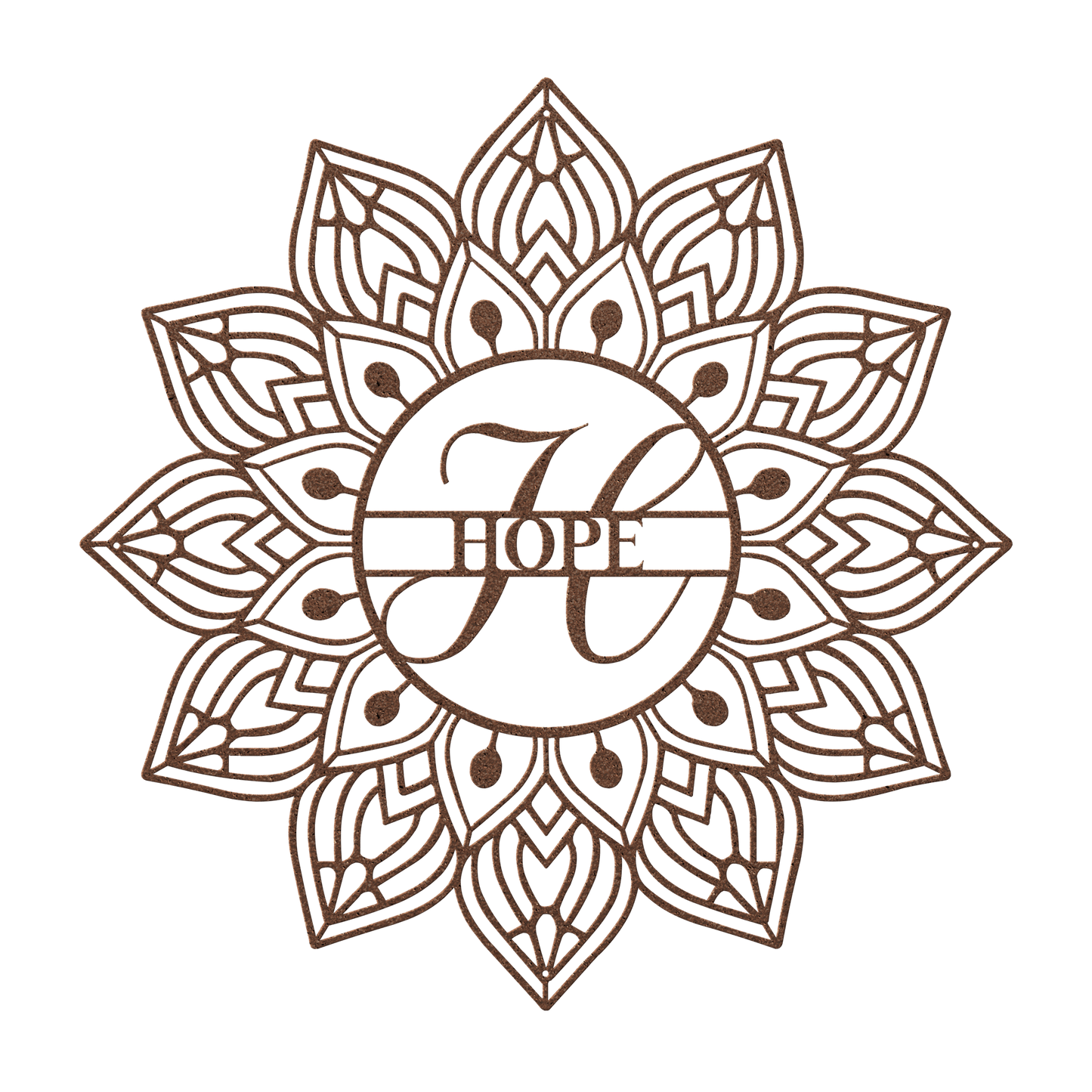 Mandala Hope Metal Wall Art - MAIKERU STUDIO