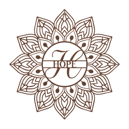 Mandala Hope Metal Wall Art - MAIKERU STUDIO