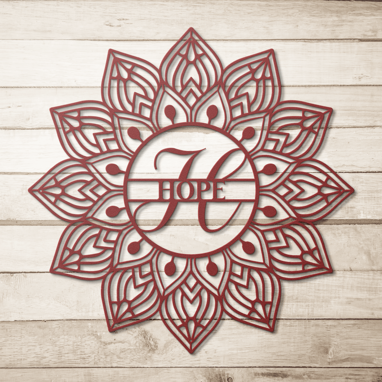 Mandala Hope Metal Wall Art - MAIKERU STUDIO