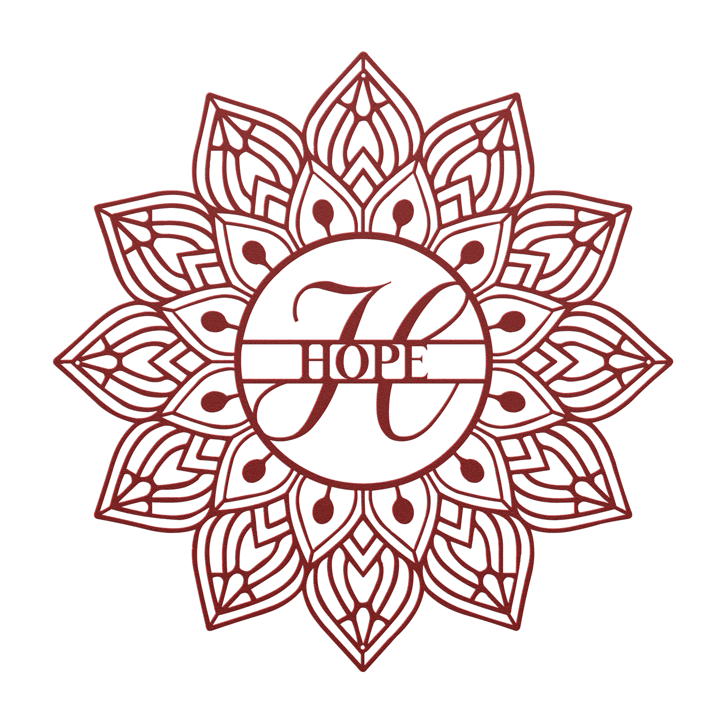 Mandala Hope Metal Wall Art - MAIKERU STUDIO