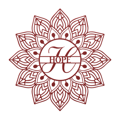 Mandala Hope Metal Wall Art - MAIKERU STUDIO