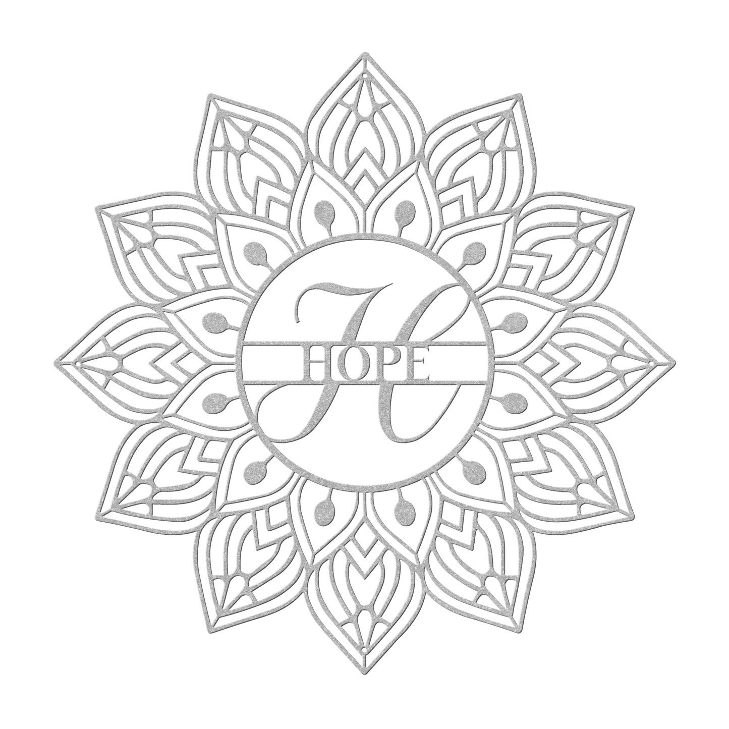 Mandala Hope Metal Wall Art - MAIKERU STUDIO