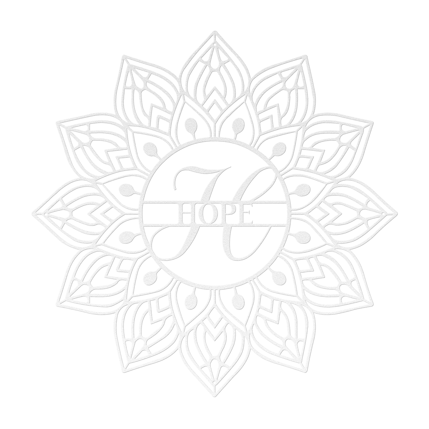 Mandala Hope Metal Wall Art - MAIKERU STUDIO