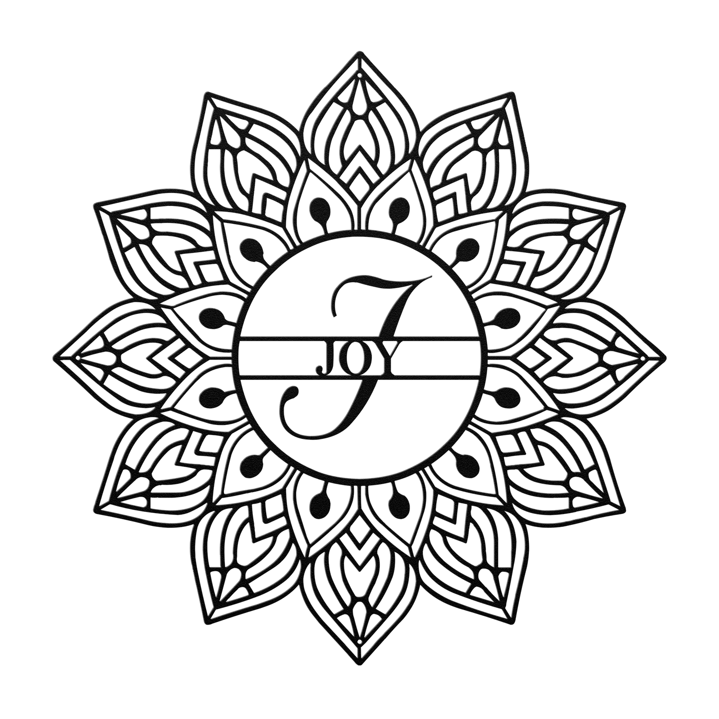 Mandala Joy Metal Wall Art - MAIKERU STUDIO
