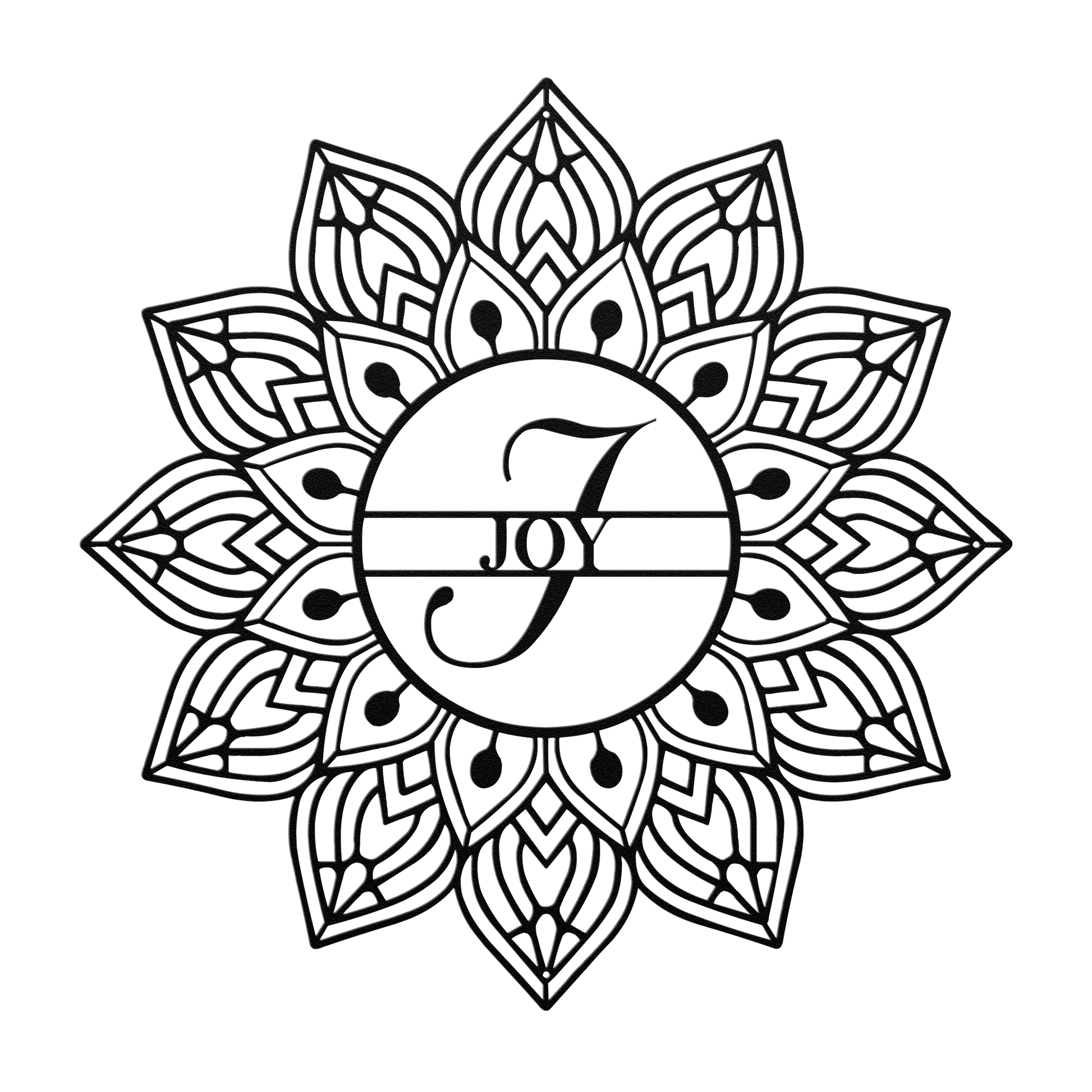 Mandala Joy Metal Wall Art - MAIKERU STUDIO