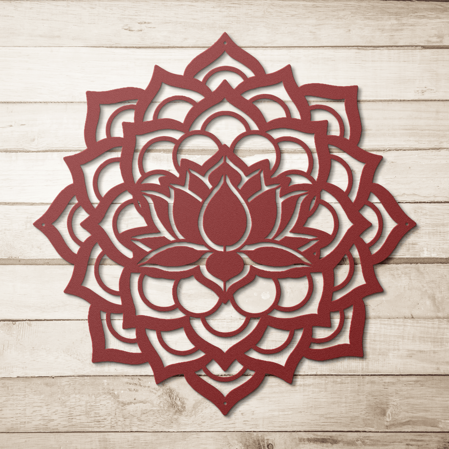 Mandala Lotus Flower Metal Wall Art - MAIKERU STUDIO