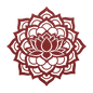 Mandala Lotus Flower Metal Wall Art - MAIKERU STUDIO