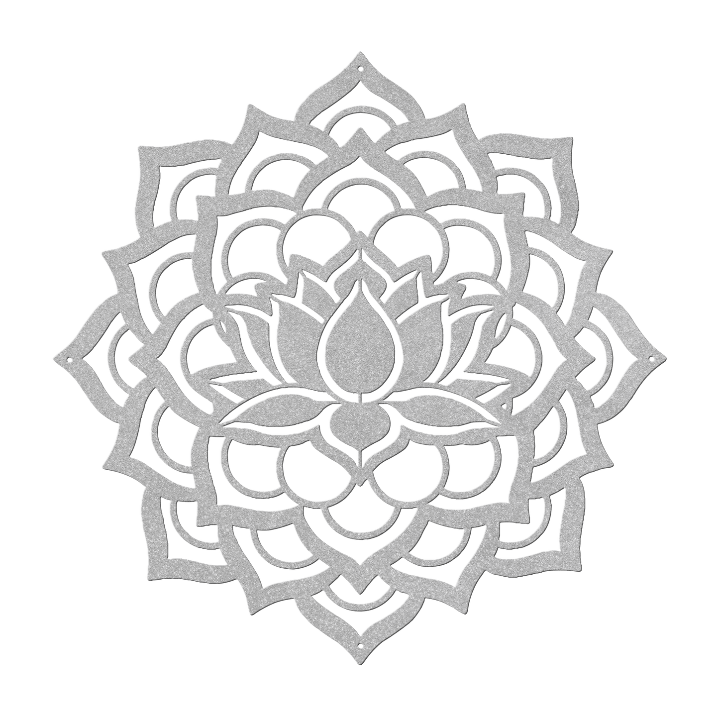 Mandala Lotus Flower Metal Wall Art - MAIKERU STUDIO