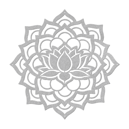 Mandala Lotus Flower Metal Wall Art - MAIKERU STUDIO