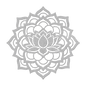 Mandala Lotus Flower Metal Wall Art - MAIKERU STUDIO