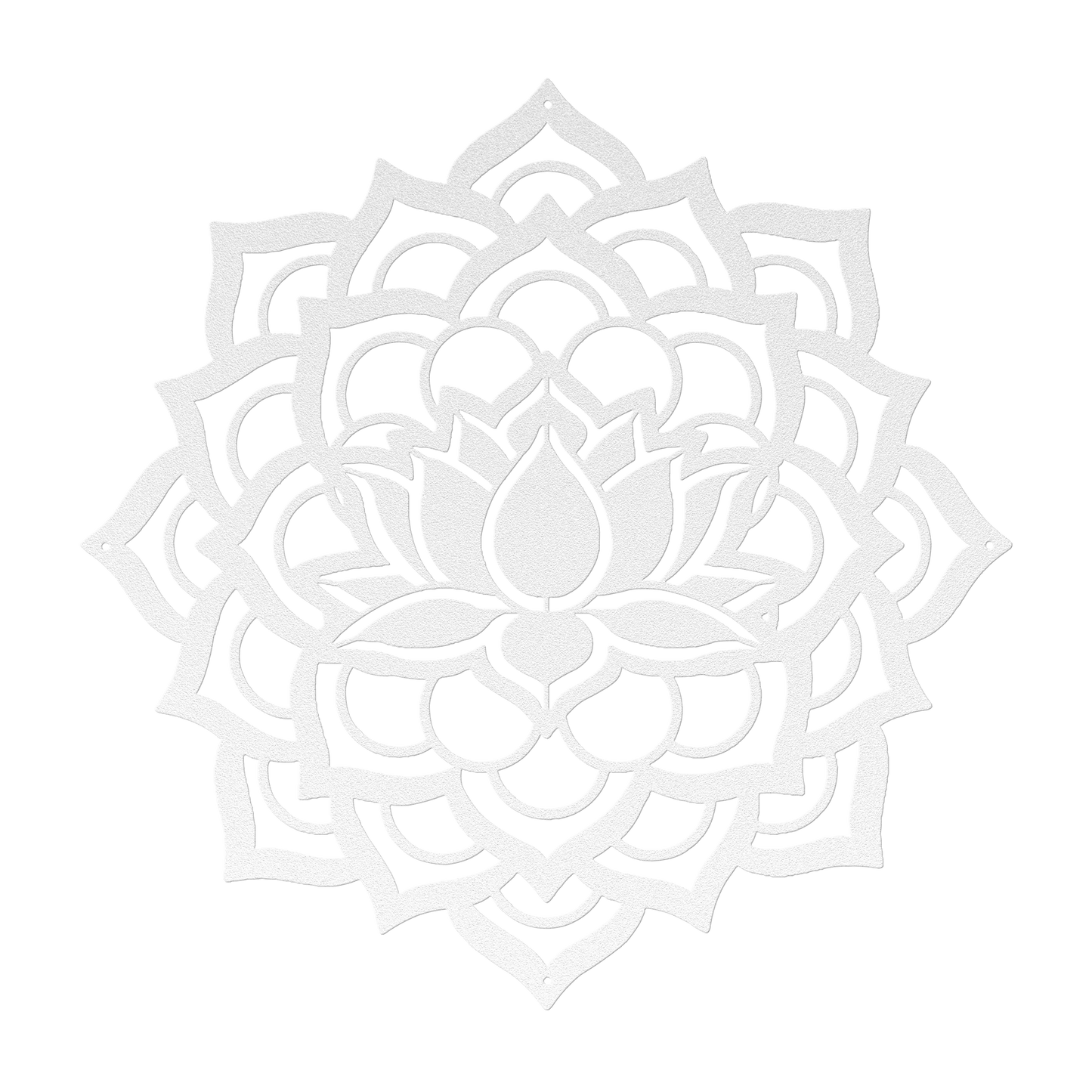 Mandala Lotus Flower Metal Wall Art - MAIKERU STUDIO
