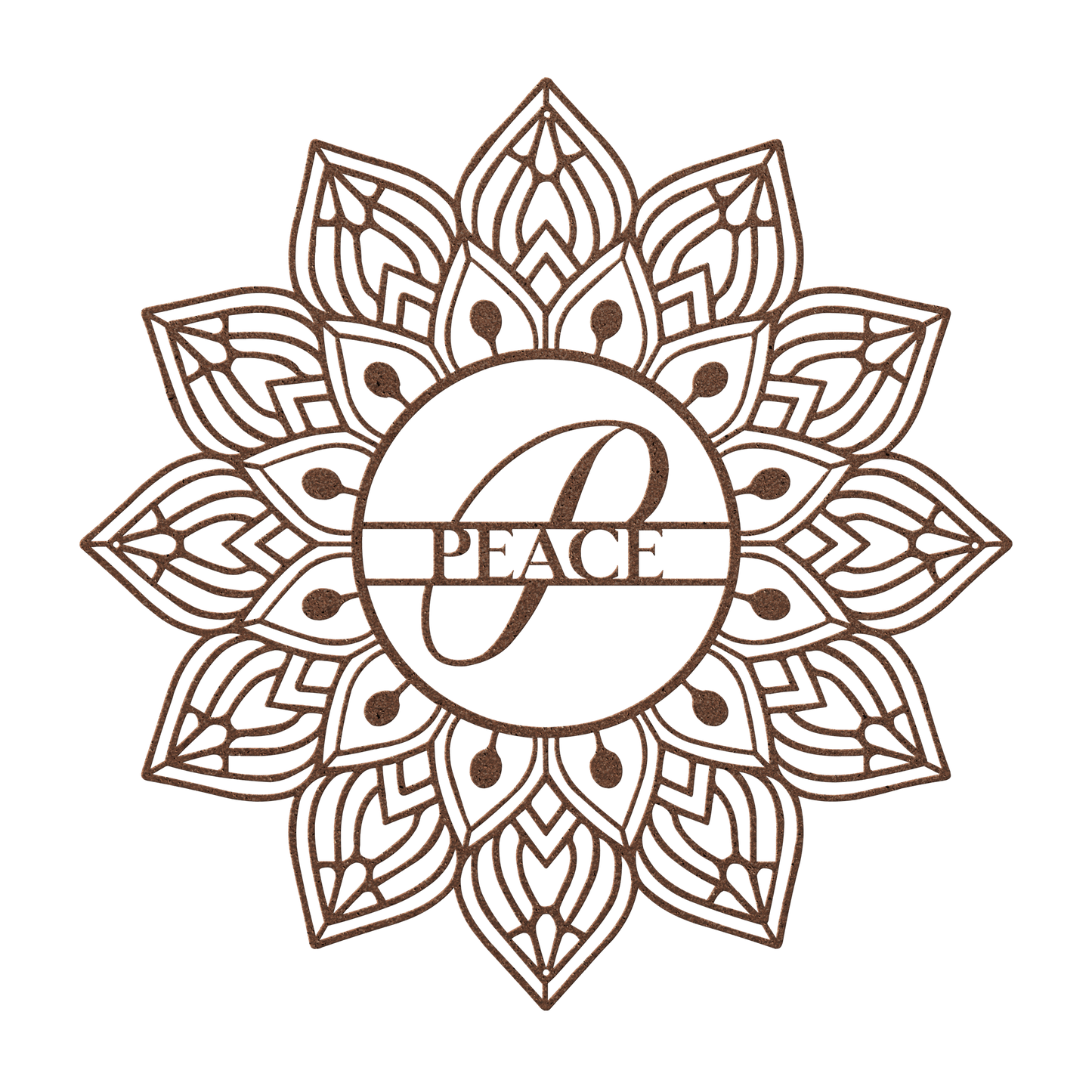 Mandala Peace Metal Wall Art - MAIKERU STUDIO