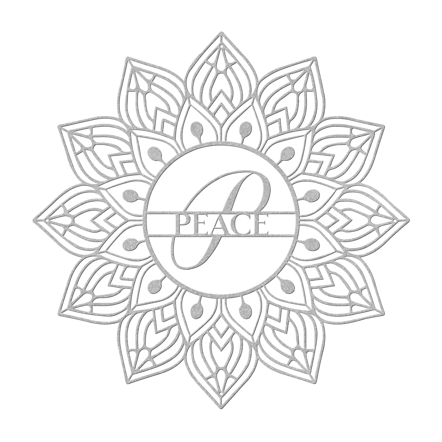 Mandala Peace Metal Wall Art - MAIKERU STUDIO