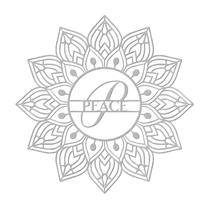 Mandala Peace Metal Wall Art - MAIKERU STUDIO