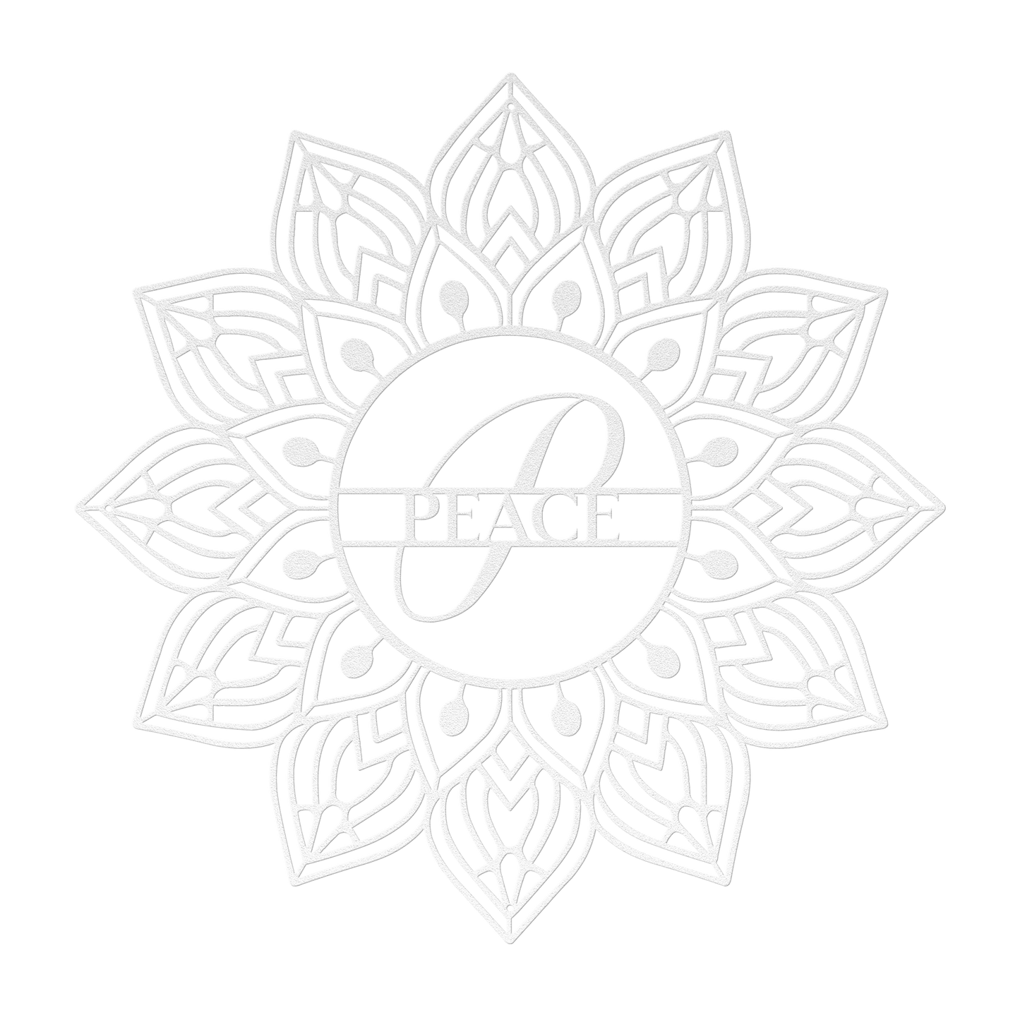 Mandala Peace Metal Wall Art - MAIKERU STUDIO