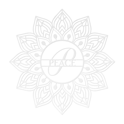Mandala Peace Metal Wall Art - MAIKERU STUDIO