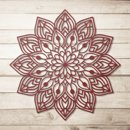 Full Mandala Metal Wall Art - MAIKERU STUDIO