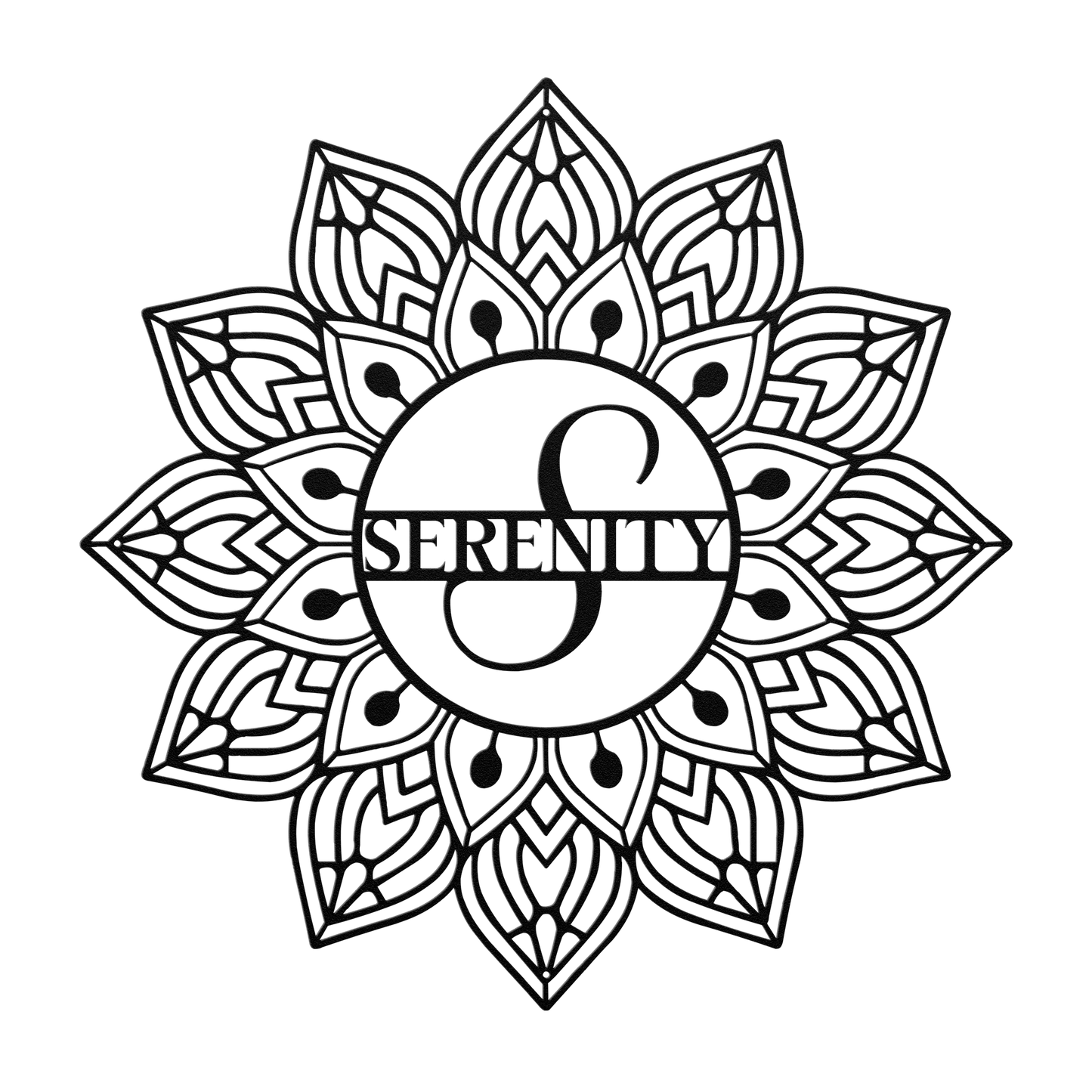 Mandala Serenity Metal Wall Art - MAIKERU STUDIO
