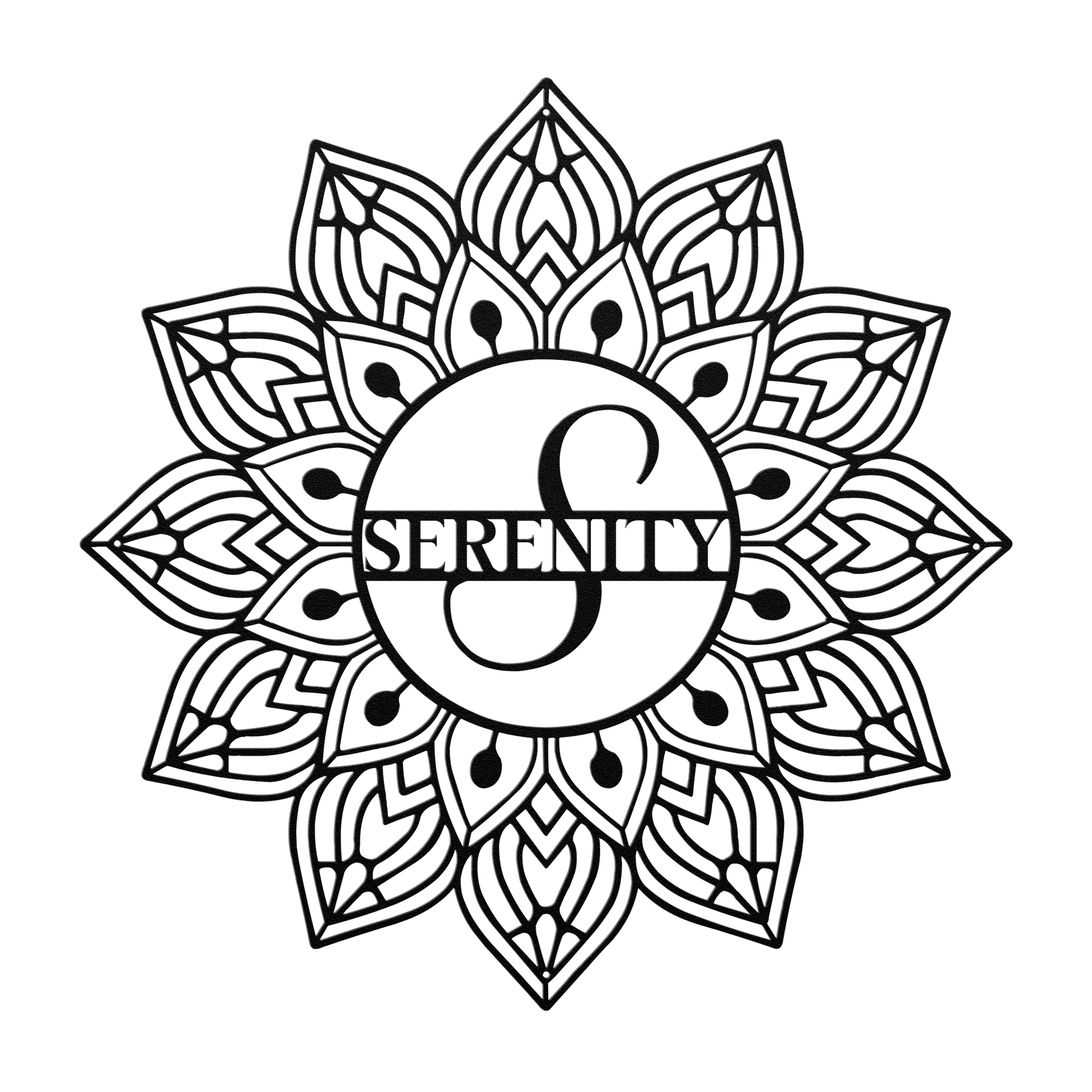 Mandala Serenity Metal Wall Art - MAIKERU STUDIO
