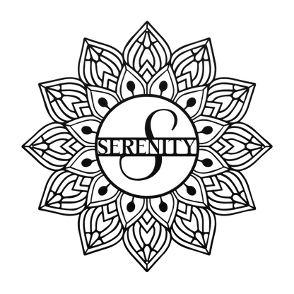 Mandala Serenity Metal Wall Art - MAIKERU STUDIO