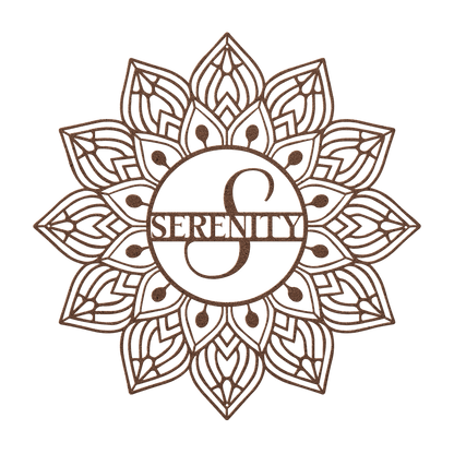 Mandala Serenity Metal Wall Art - MAIKERU STUDIO