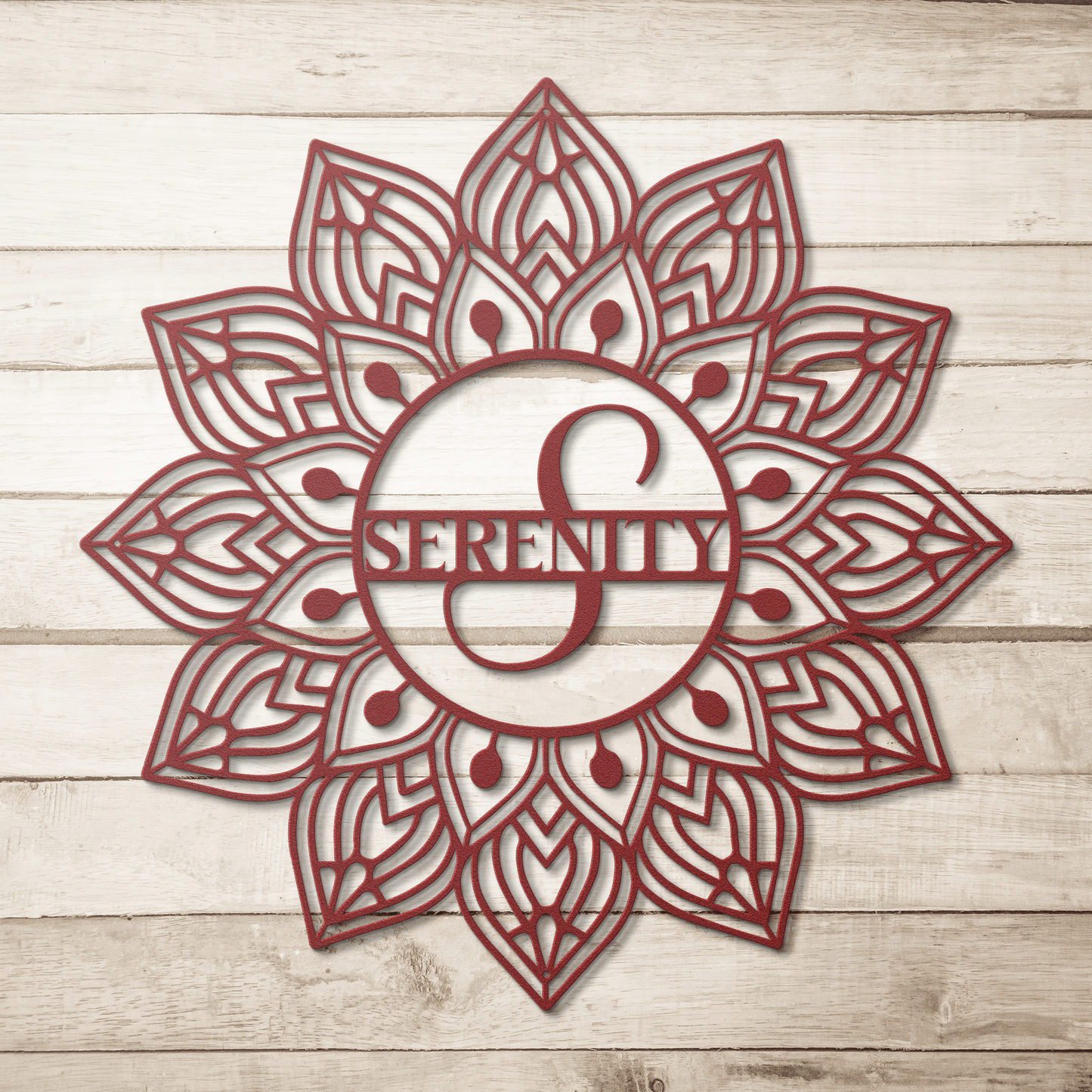 Mandala Serenity Metal Wall Art - MAIKERU STUDIO
