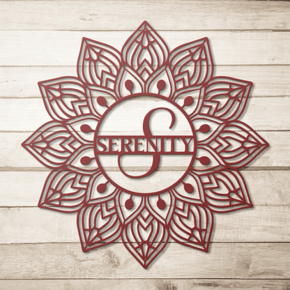 Mandala Serenity Metal Wall Art - MAIKERU STUDIO