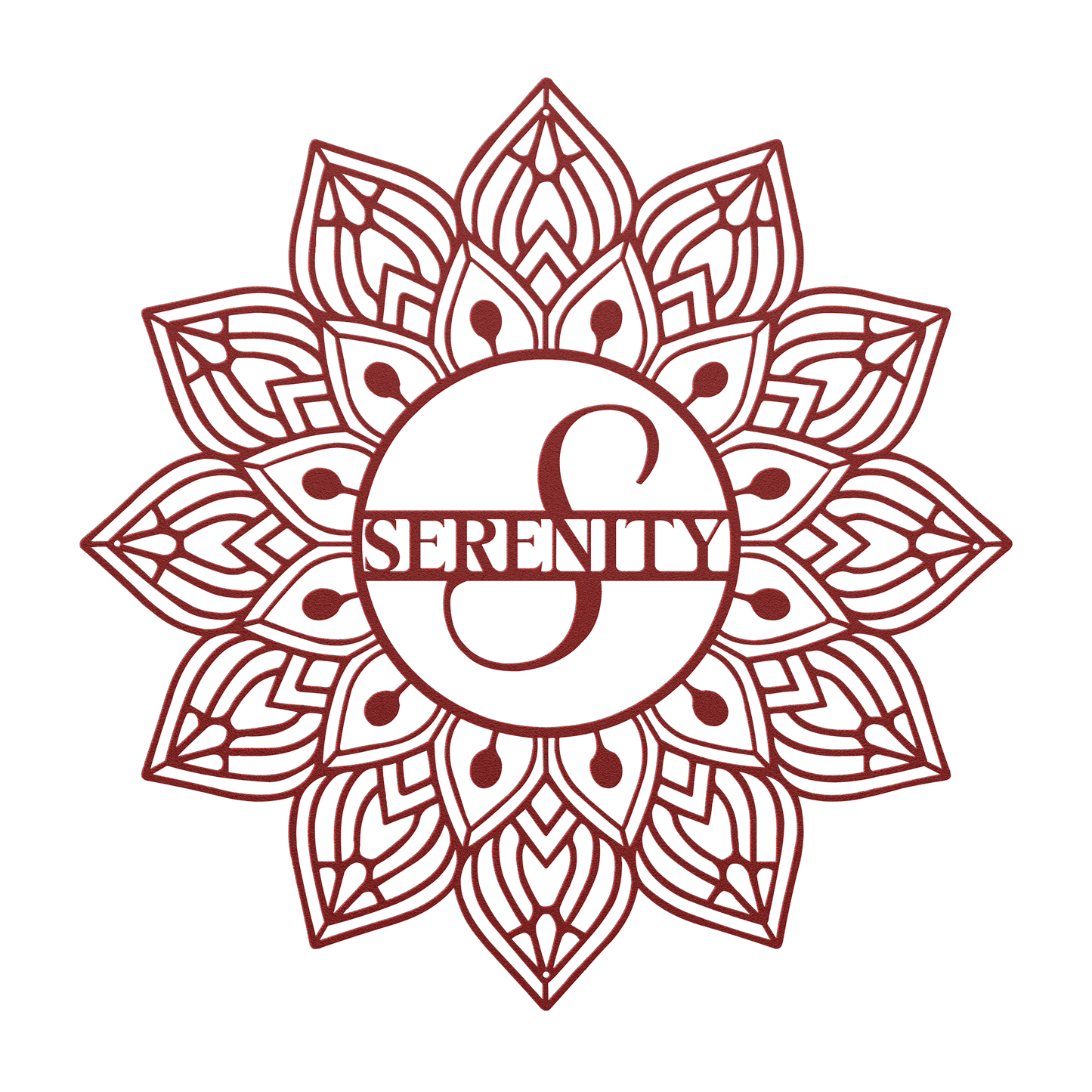 Mandala Serenity Metal Wall Art - MAIKERU STUDIO