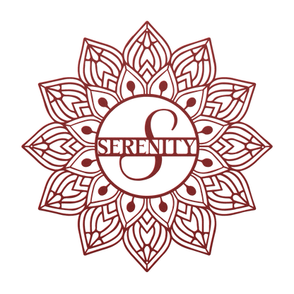 Mandala Serenity Metal Wall Art - MAIKERU STUDIO