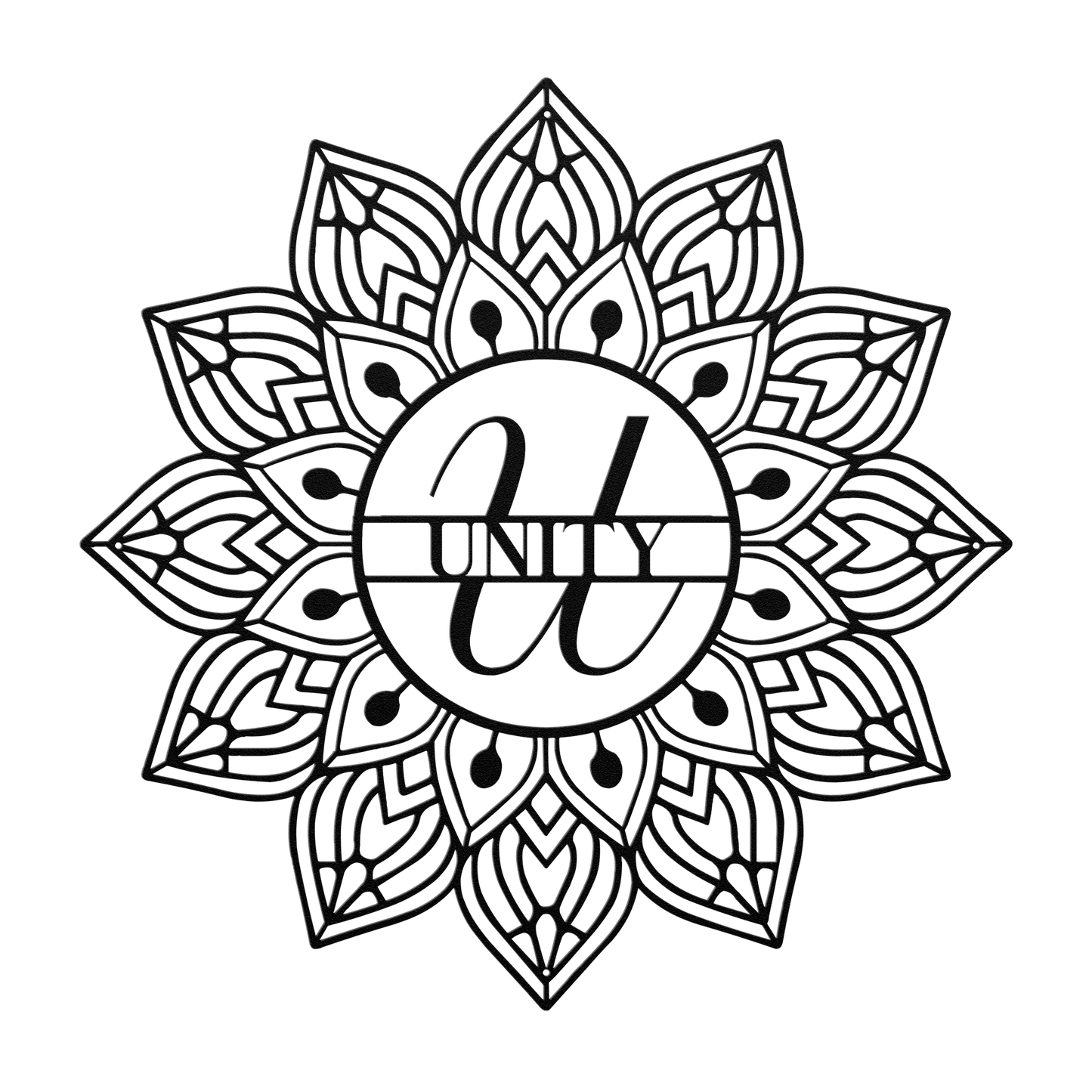 Mandala Unity Metal Wall Art - MAIKERU STUDIO
