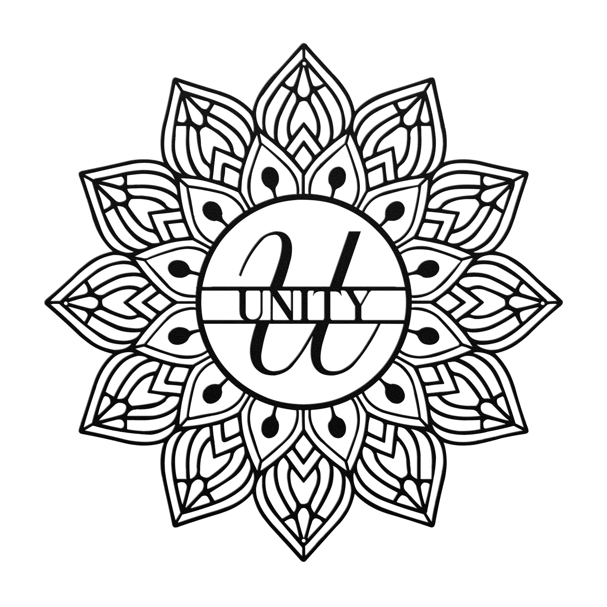 Mandala Unity Metal Wall Art - MAIKERU STUDIO