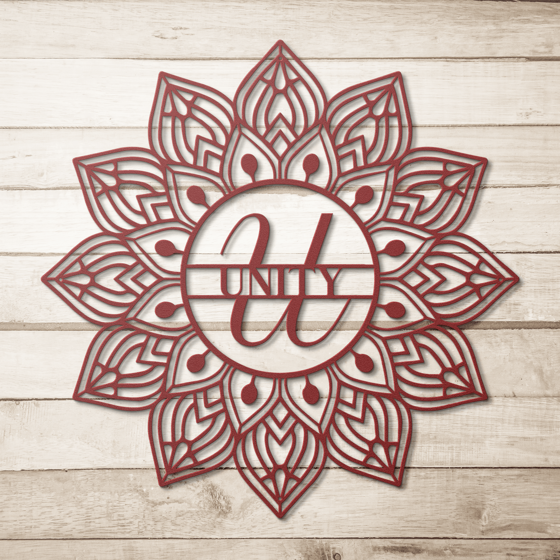 Mandala Unity Metal Wall Art - MAIKERU STUDIO