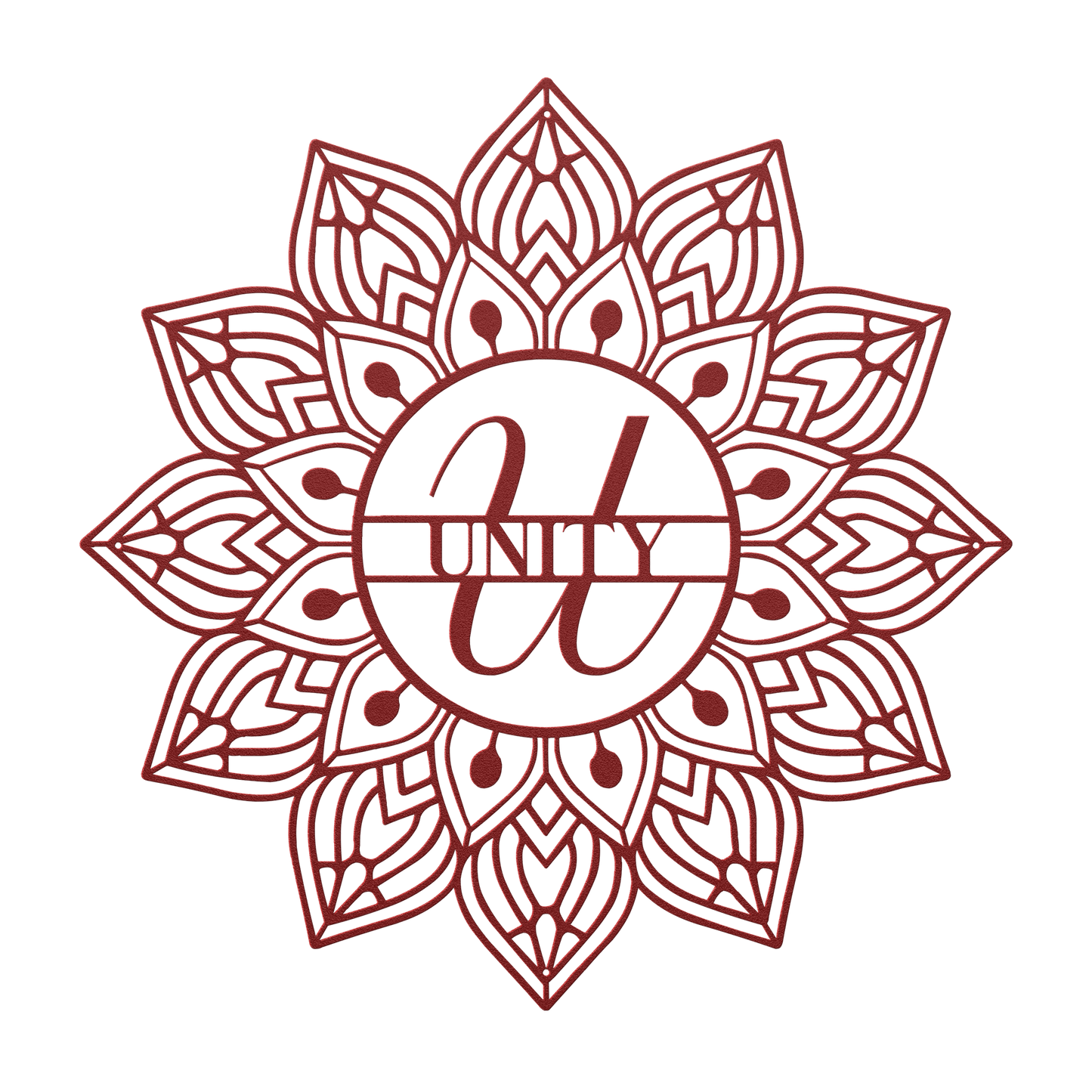 Mandala Unity Metal Wall Art - MAIKERU STUDIO