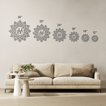 Mandala Unity Metal Wall Art - MAIKERU STUDIO