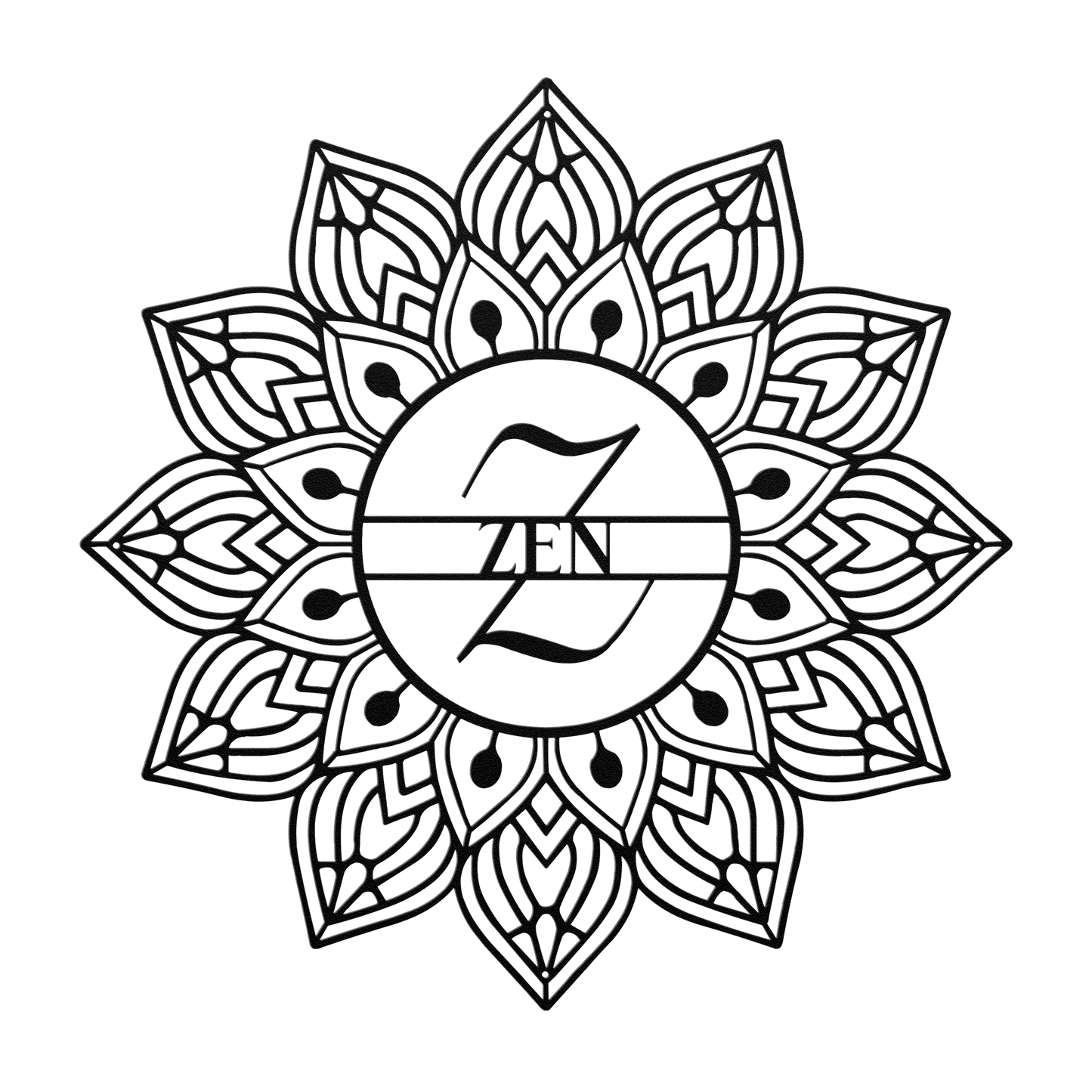 Mandala Zen Metal Wall Art - MAIKERU STUDIO
