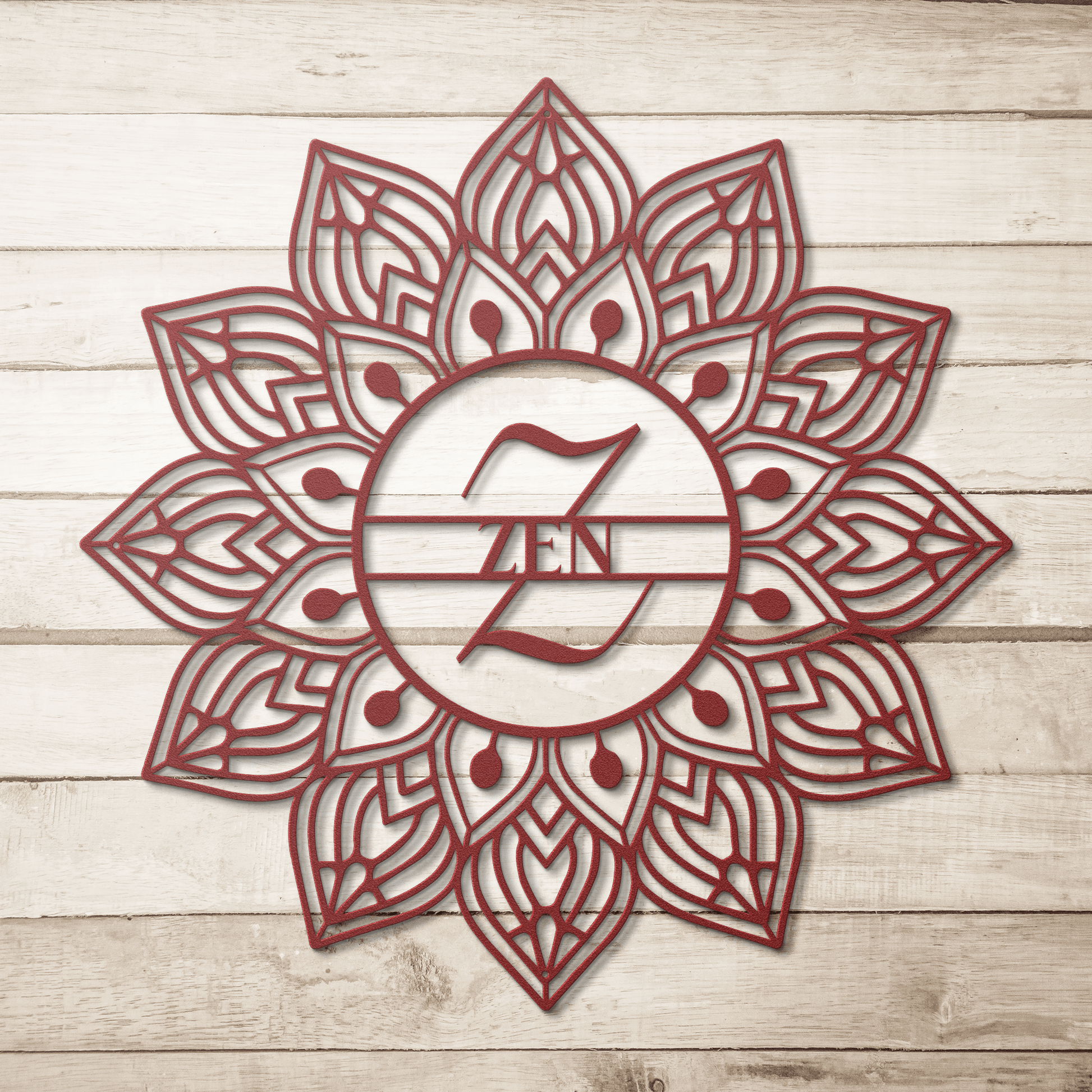 Mandala Zen Metal Wall Art - MAIKERU STUDIO