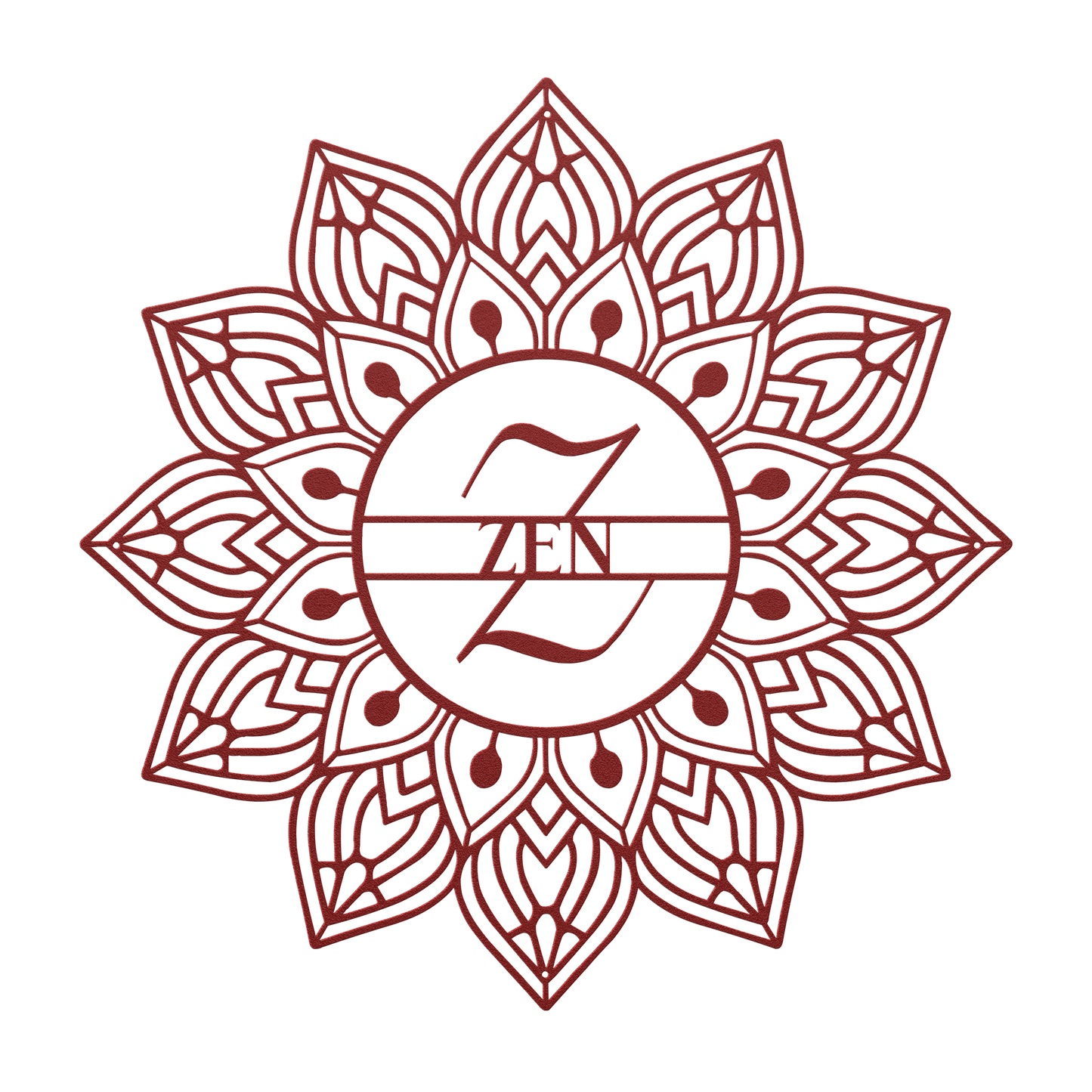 Mandala Zen Metal Wall Art - MAIKERU STUDIO