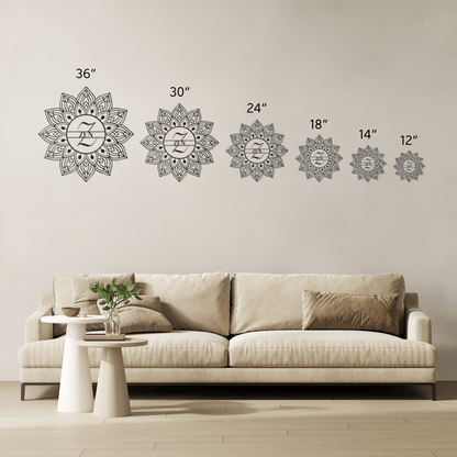 Mandala Zen Metal Wall Art - MAIKERU STUDIO