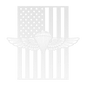 Naval/Marine Jump Wings Metal Wall Art | American Flag Tribute - MAIKERU STUDIO