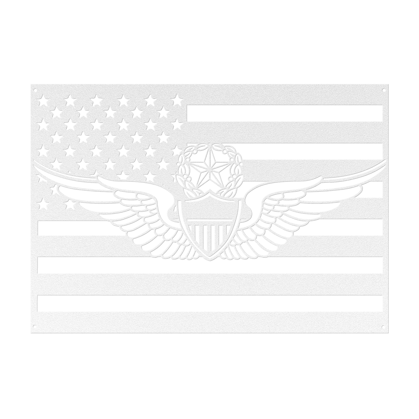 Master Aviator Wings | Horizontal Flag Tribute - MAIKERU STUDIO
