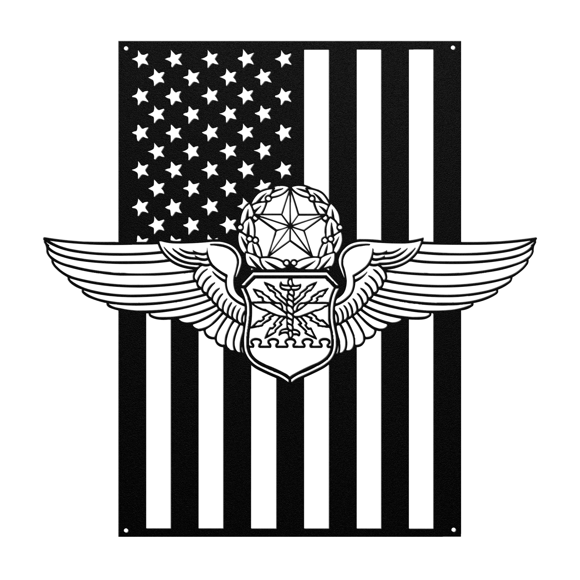 Master Navigator Wings | American Flag Tribute - MAIKERU STUDIO
