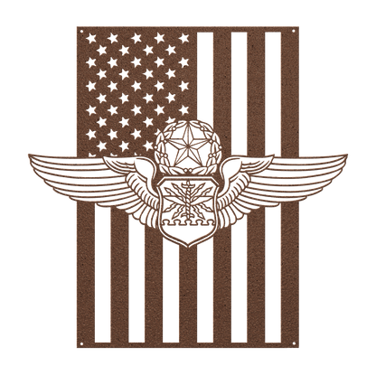 Master Navigator Wings | American Flag Tribute - MAIKERU STUDIO