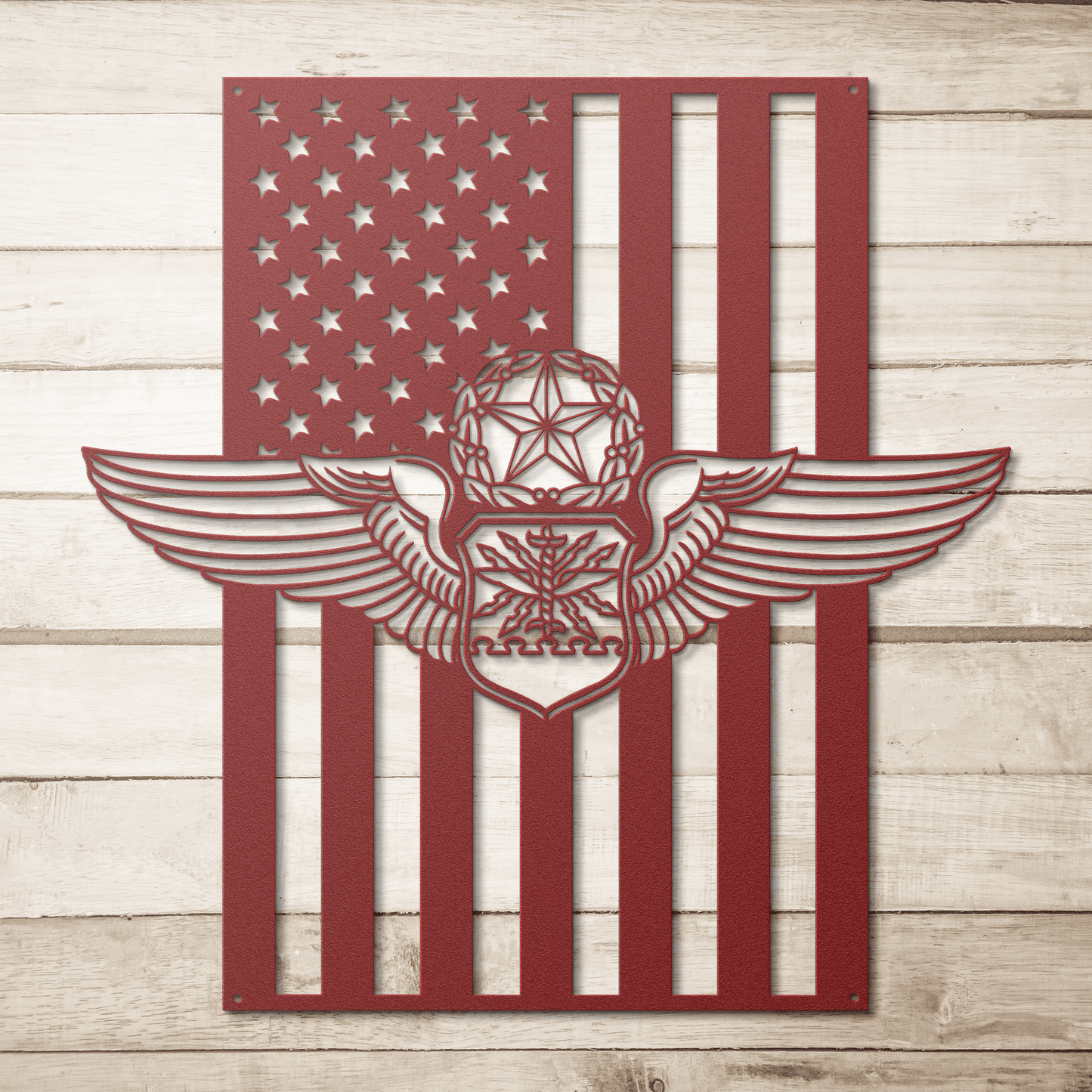 Master Navigator Wings | American Flag Tribute - MAIKERU STUDIO