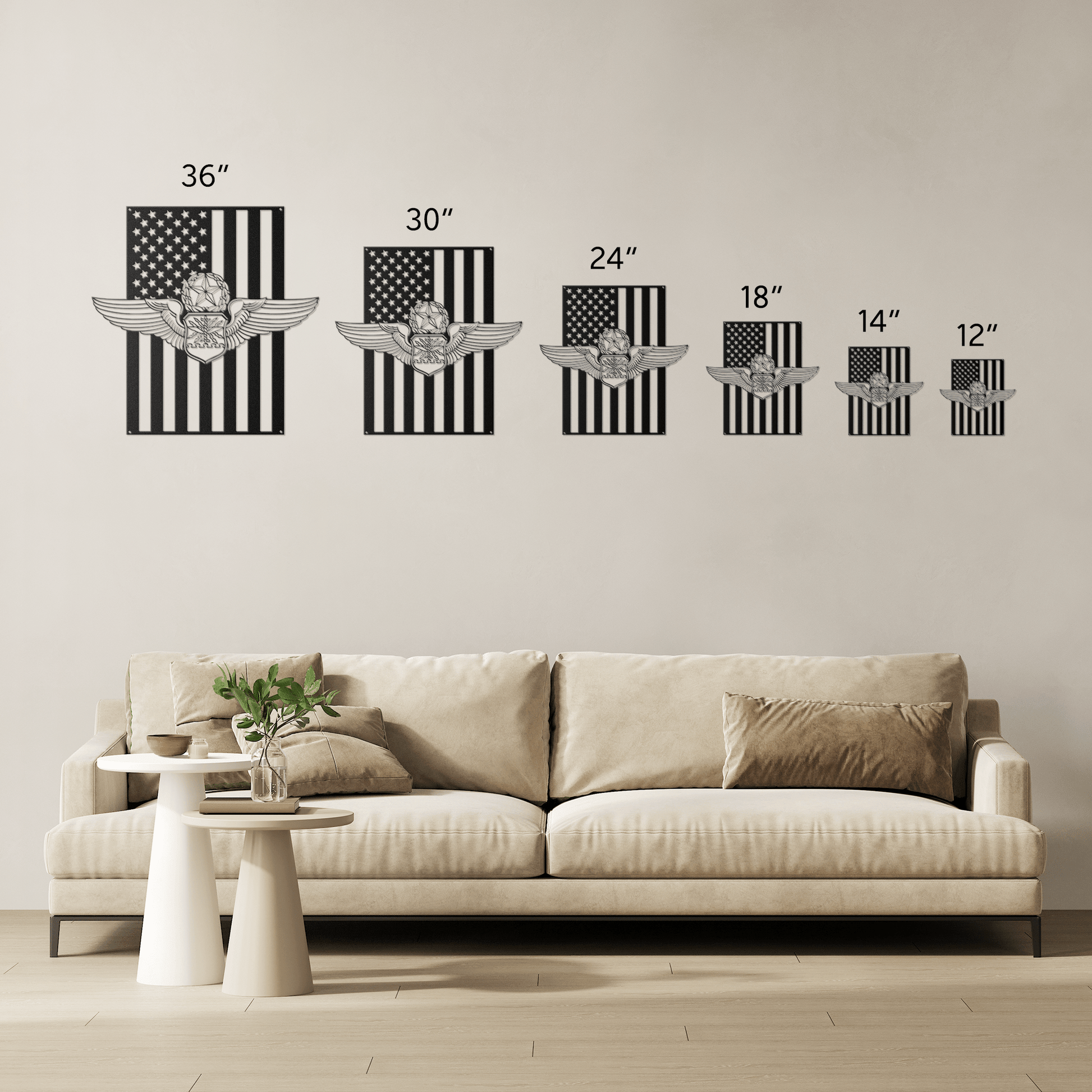 Master Navigator Wings | American Flag Tribute - MAIKERU STUDIO