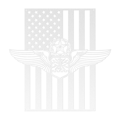 Master Navigator Wings | American Flag Tribute - MAIKERU STUDIO