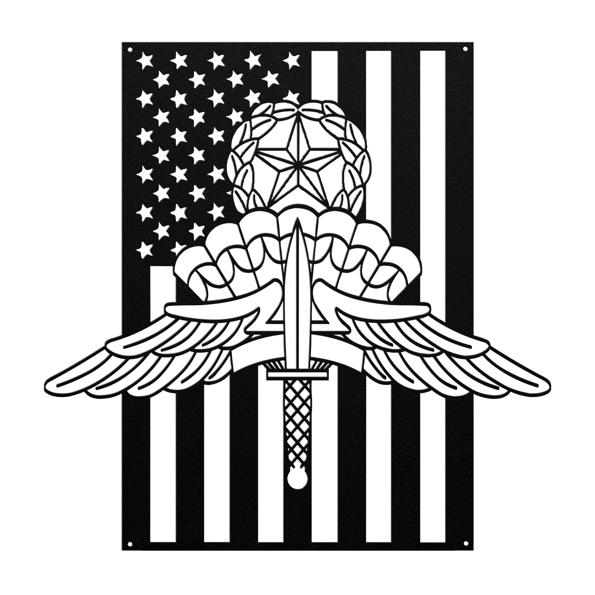 Military Freefall Jumpmaster Wings | Halo Badge Tribute - MAIKERU STUDIO